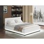 Voir la diapositive 1 : Habitat et Jardin Lit LED avec coffre  Anastasia  - 140 x 190 cm - Blanc