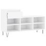 Voir la diapositive 6 : VIDAXL Armoire à chaussure Blanc brillant 102x36x60 cm Bois ingénierie