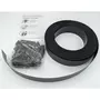 TOILINUX Kit de lamelle occultante PVC avec clip de fixation de 50 m pour grillage rigides - Gris foncé