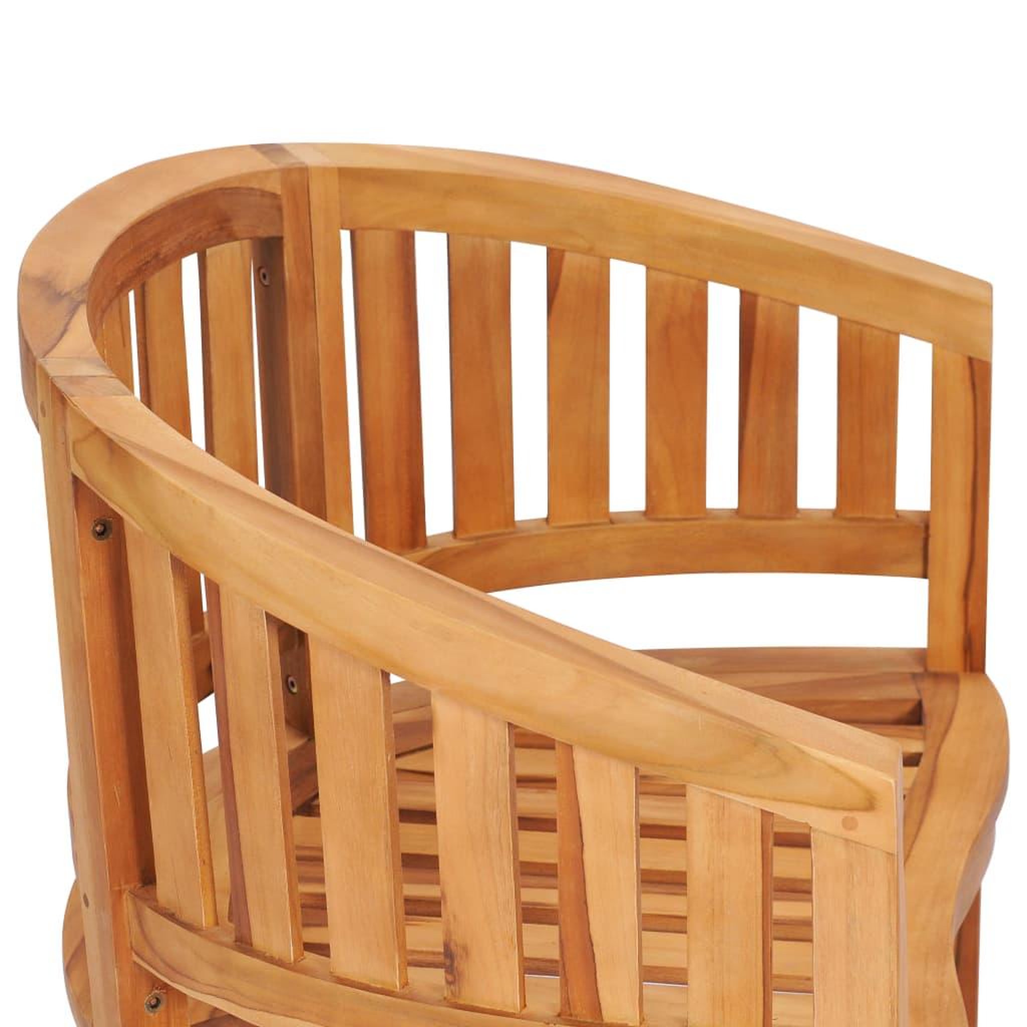 Voir la diapositive 5 : VIDAXL Chaise en forme de banane Bois de teck solide