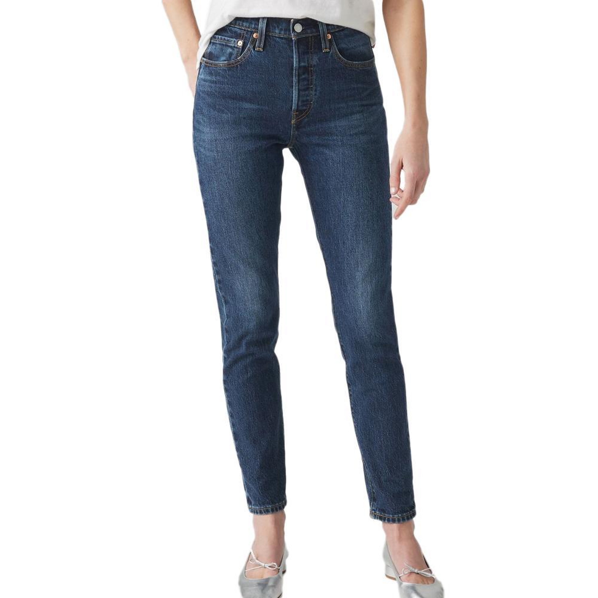 Levi's Jeans 501  Foncé Femme Levi's 501 Indigo Worn. Coloris disponibles : Bleu