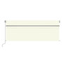 Voir la diapositive 3 : VIDAXL Auvent manuel retractable avec store 4,5x3 m Creme