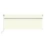 Voir la diapositive 3 : VIDAXL Auvent manuel retractable avec store 4,5x3 m Creme