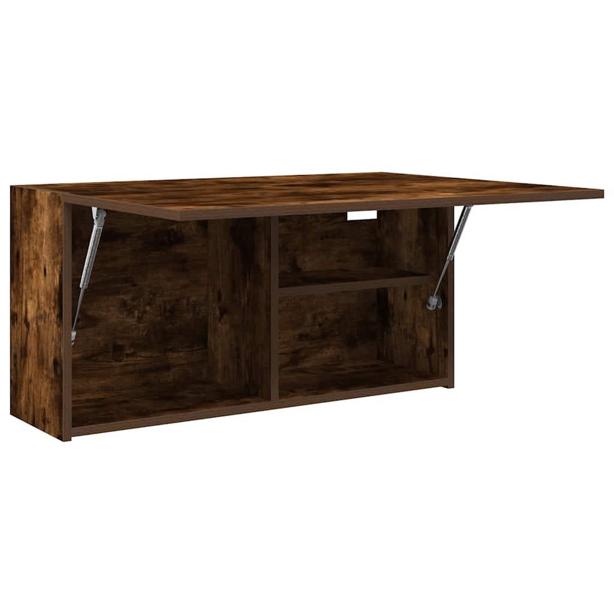 Voir la diapositive 5 : VIDAXL Armoire murale de bain chene fume 80x25x40 cm bois d'ingenierie
