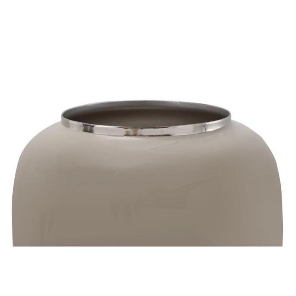 Paris Prix Vase Rond Design  Niklas  20cm Taupe & Argent