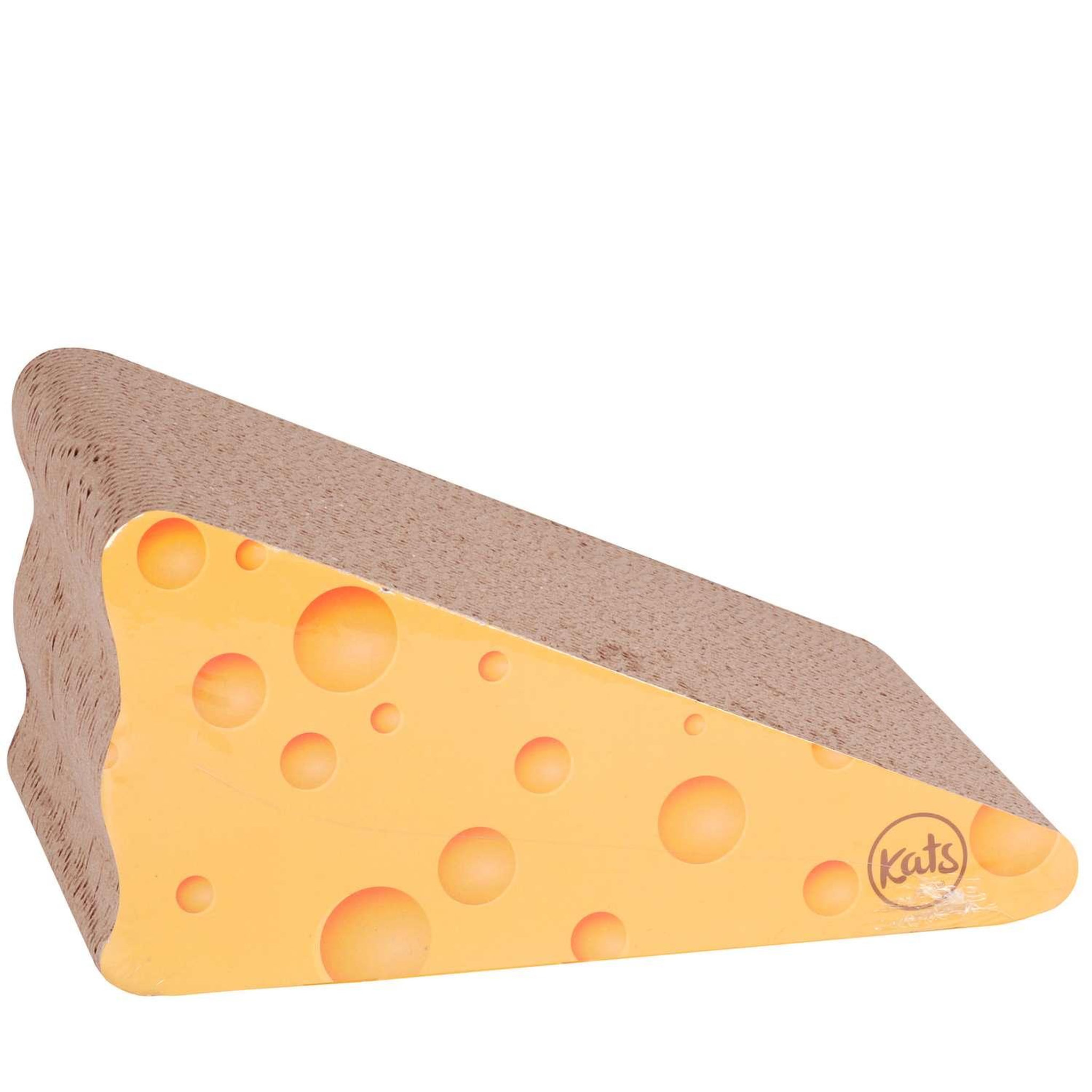 TOILINUX Griffoir fromage avec herbe à chat