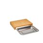 Voir la diapositive 4 : Nogent 3 etoiles Planche à découper bambou 28,5x21cm + tiroir inox - 09950G