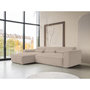 Voir la diapositive 2 : BEST MOBILIER Felix - canapé modulable d'angle gauche 4 places en tissu texturé