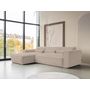 Voir la diapositive 2 : BEST MOBILIER Felix - canapé modulable d'angle gauche 4 places en tissu texturé