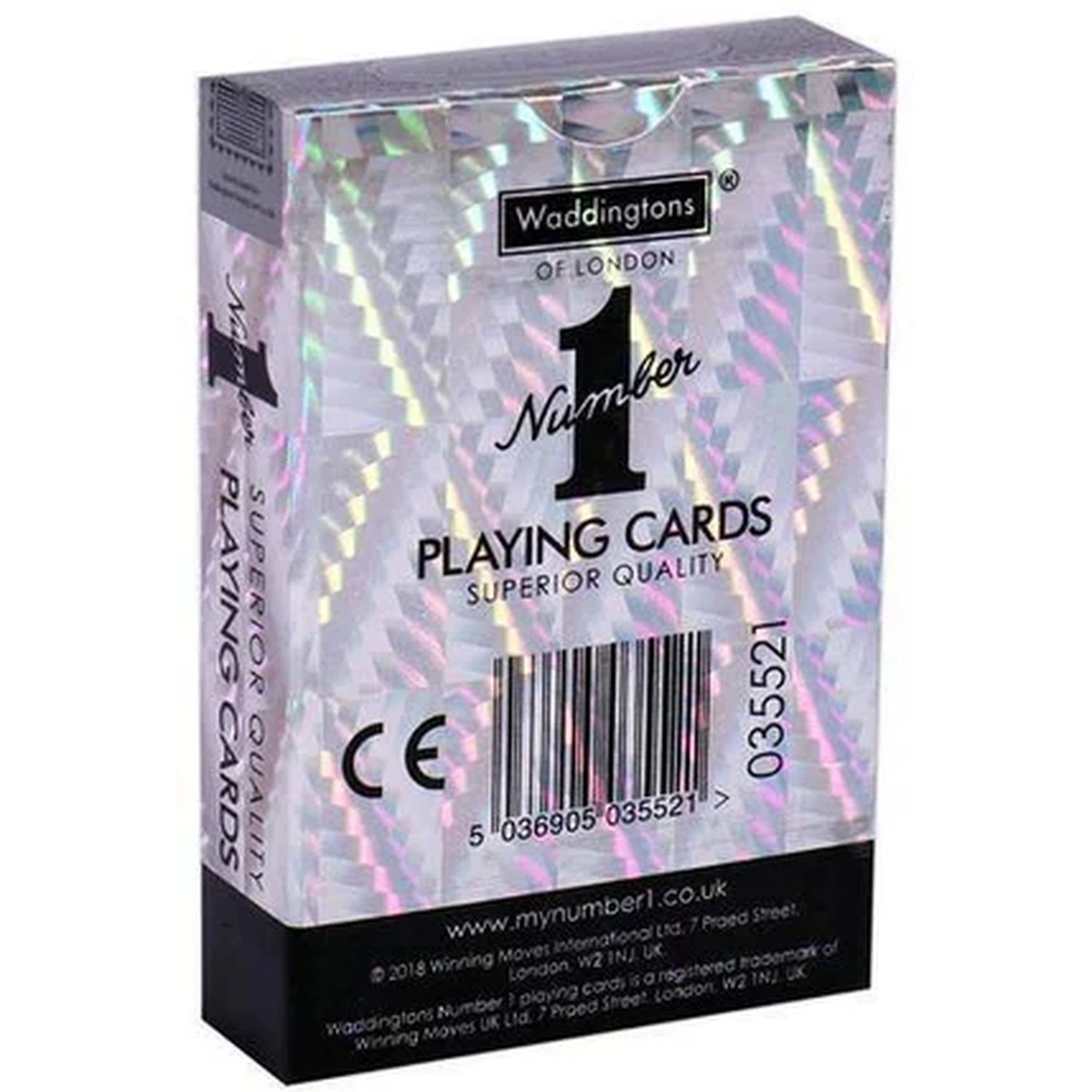 Voir la diapositive 6 :  WINNING MOVES Jeu de 54 cartes Argent