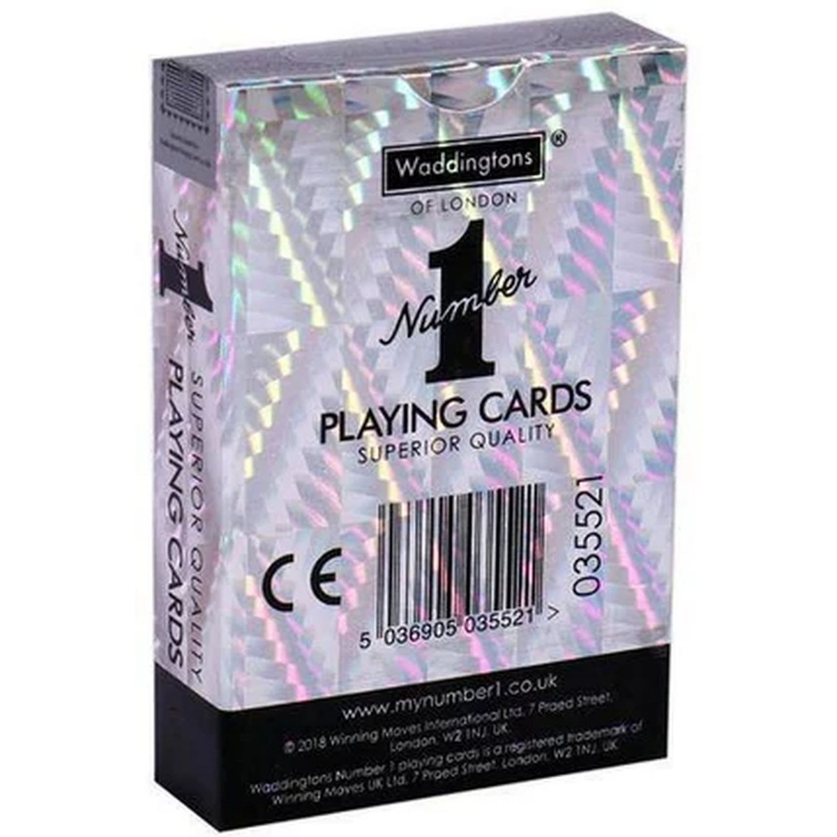 WINNING MOVES Jeu de 54 cartes Argent