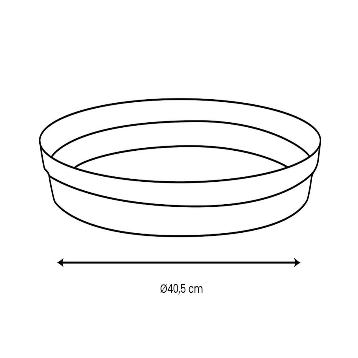 Eda Soucoupe Ø 40,50 cm pour pot Ø 60 cm - Rouge bourgogne - Eda