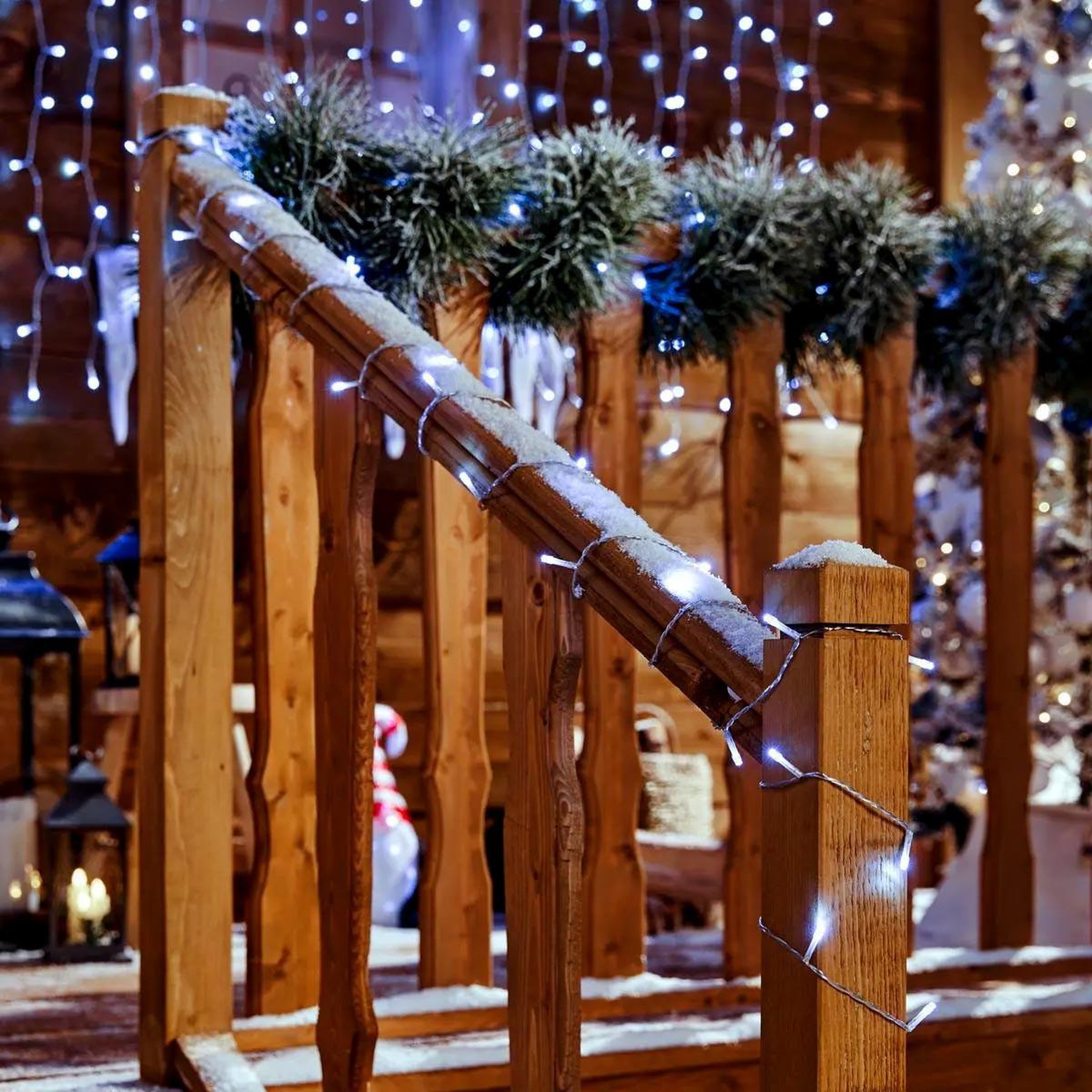 Voir la diapositive 2 : FEERIC LIGHT & CHRISTMAS Guirlande de noël  timer  20m blanc froid