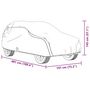Voir la diapositive 6 : VIDAXL Housse de voiture SUV complete gris L tissu non tisse