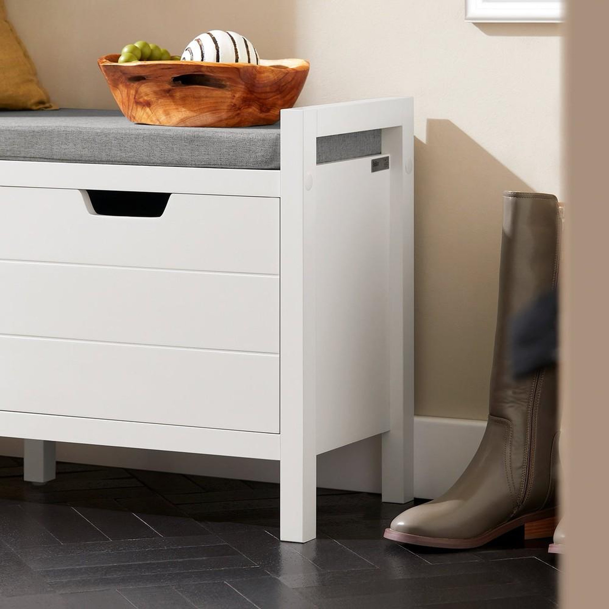 Voir la diapositive 4 : SOBUY SoBuy - Banc de rangement à chaussures avec deux portes - Moderne - FSR63-II