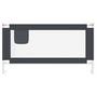 Voir la diapositive 4 : VIDAXL Barriere de securite de lit d'enfant Gris fonce 160x25 cm Tissu