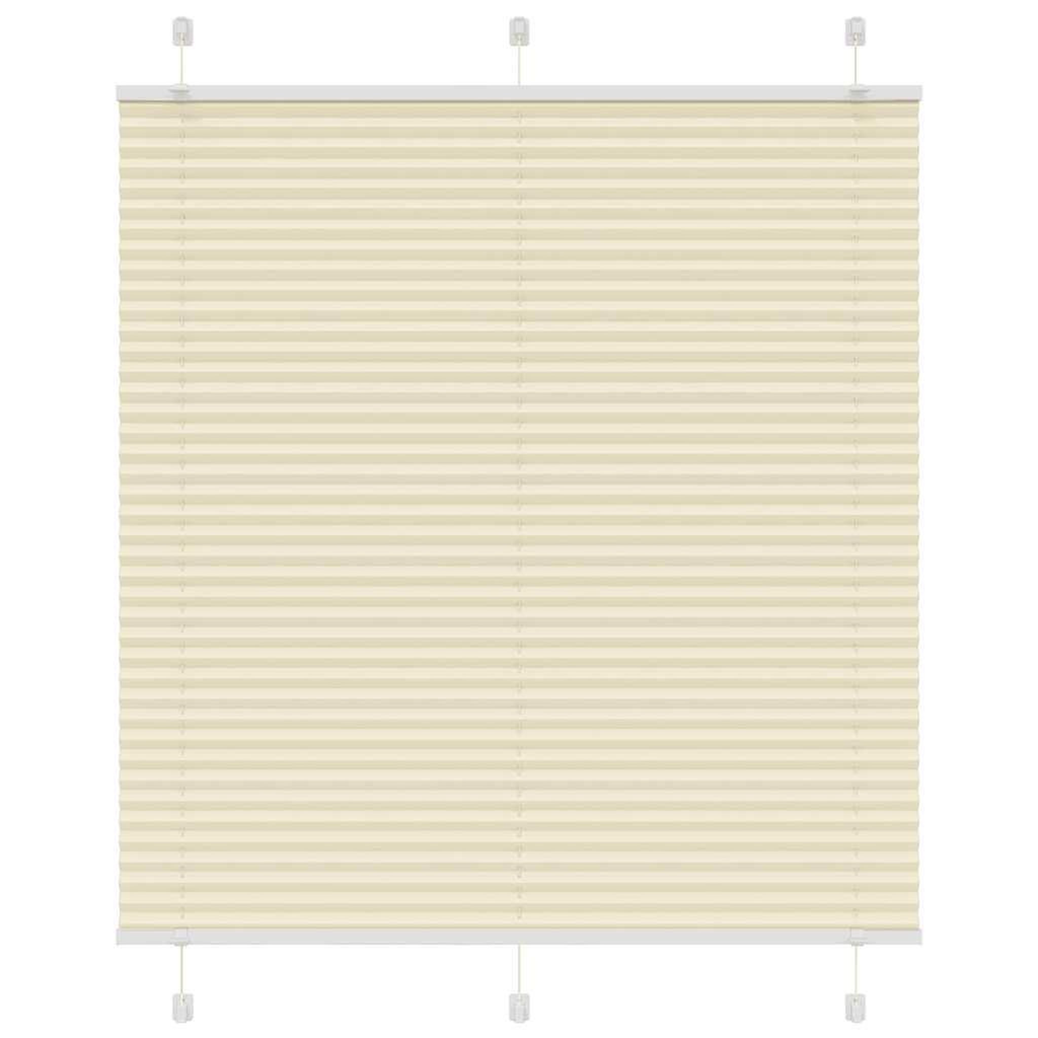 VIDAXL Store plisse creme 115x150cm largeur du tissu 114,4cm polyester