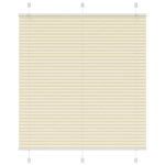 VIDAXL Store plisse creme 115x150cm largeur du tissu 114,4cm polyester