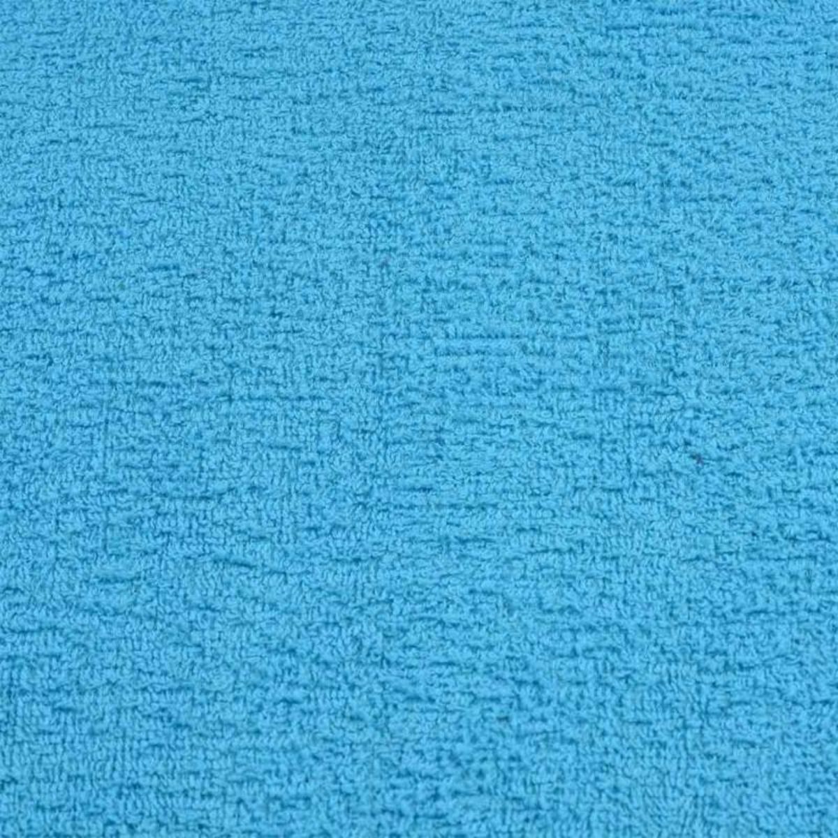 VIDAXL Serviettes de visage 2 pcs turquoise 30x30cm 360g m² 100% coton