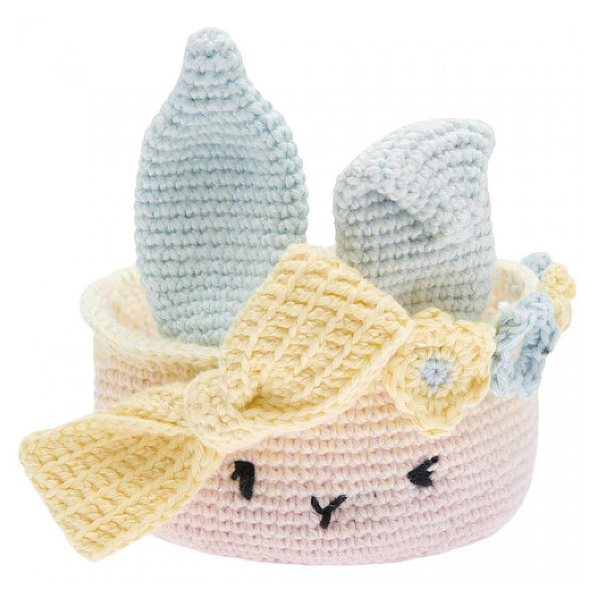 RICO DESIGN Ricorumi Kit a crochet Corbeille de Paques pastel
