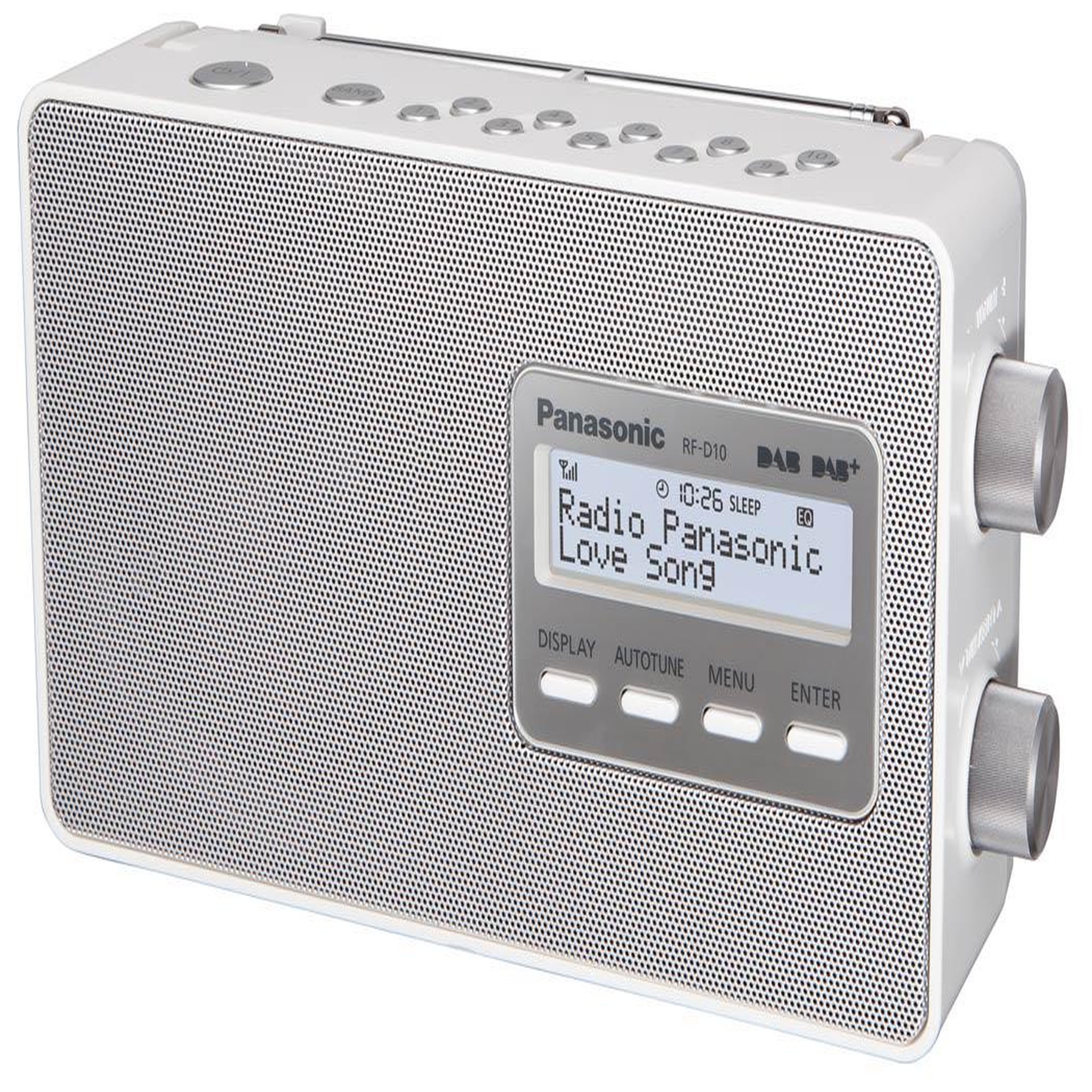 PANASONIC Radio portable blanc - rfd10egw