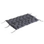 Voir la diapositive 6 : OUTSUNNY Coussin matelas assise dossier pour banc de jardin balancelle canapé 3 places grand confort 150 x 98 x 8 cm gris