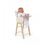 Voir la diapositive 2 : Juratoys-Janod Chaise Haute Candy Chic en Bois Rose et Blanc - Mobilier pour Poupées