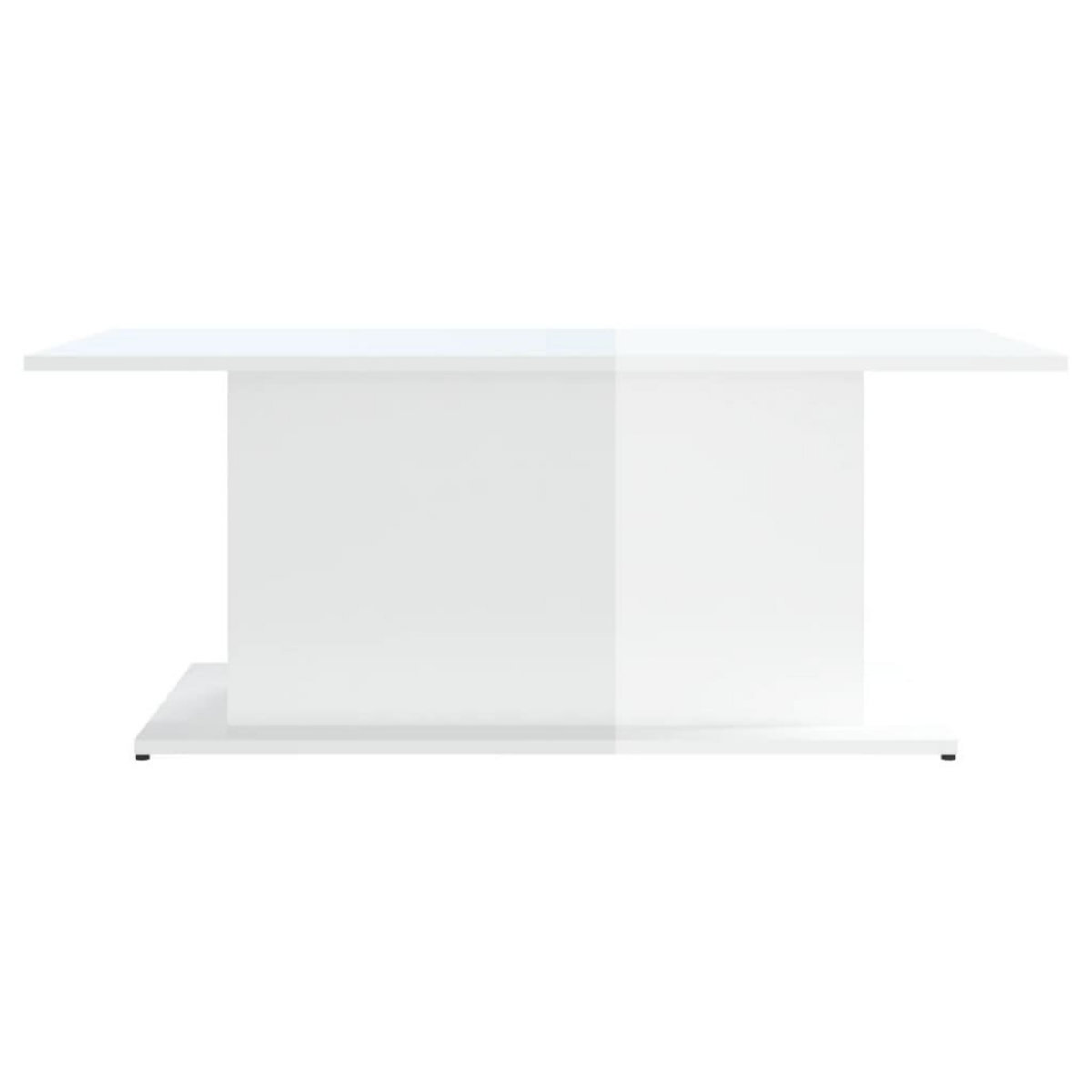 VIDAXL Table basse blanc brillant 102x55,5x40 cm bois d'ingenierie