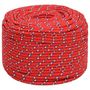Voir la diapositive 2 : VIDAXL Corde de bateau Rouge 8 mm 25 m Polypropylene