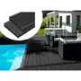 Habitat et Jardin Pack 10 m² - Lames de terrasse composite alvéolaires - Ardoise