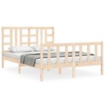 VIDAXL Cadre de lit sans matelas 160x200 cm bois massif de pin