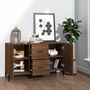 Voir la diapositive 3 : VIDAXL Buffet chene marron 100x36x60 cm bois d'ingenierie