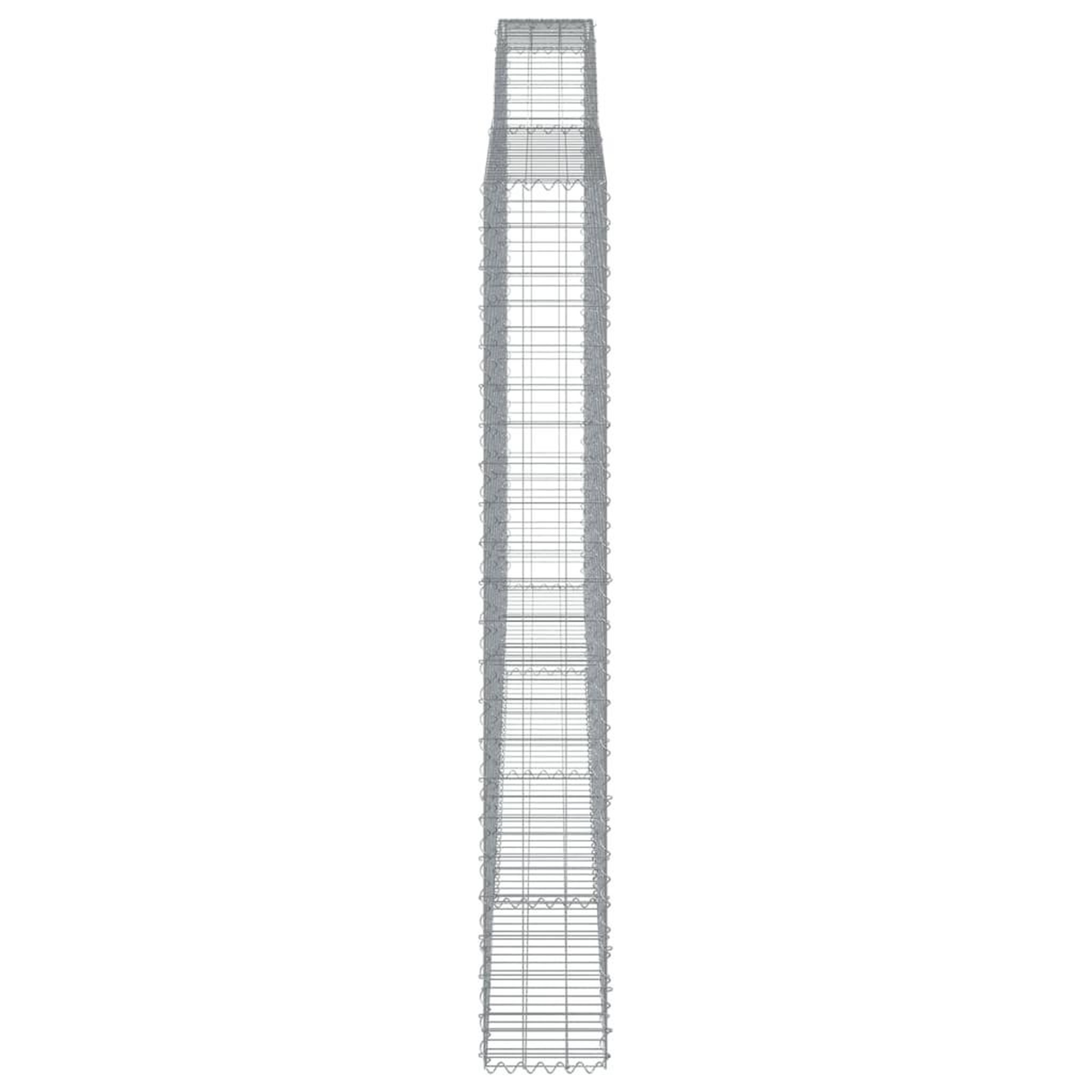 Voir la diapositive 5 : VIDAXL Paniers a gabions arques 5 pcs 400x30x220/240 cm Fer galvanise