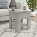 VIDAXL Table basse gris beton 40x40x42 cm bois d'ingenierie