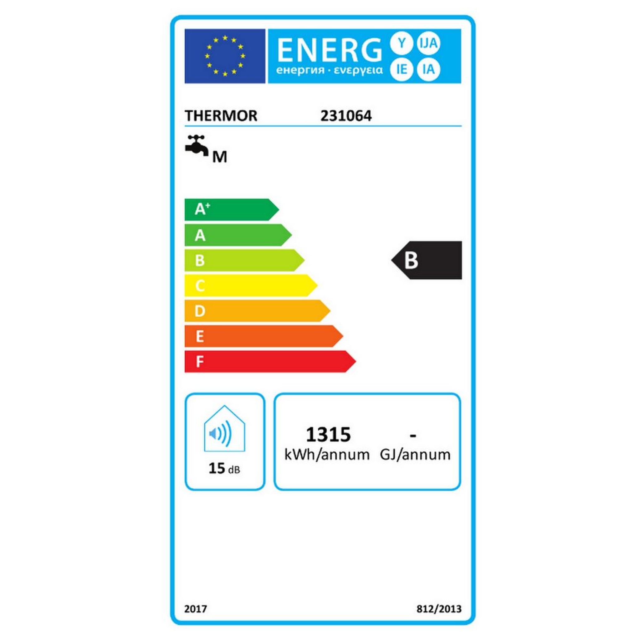 Voir la diapositive 2 : Thermor Chauffe-eau plat multiposition 65l - 231064