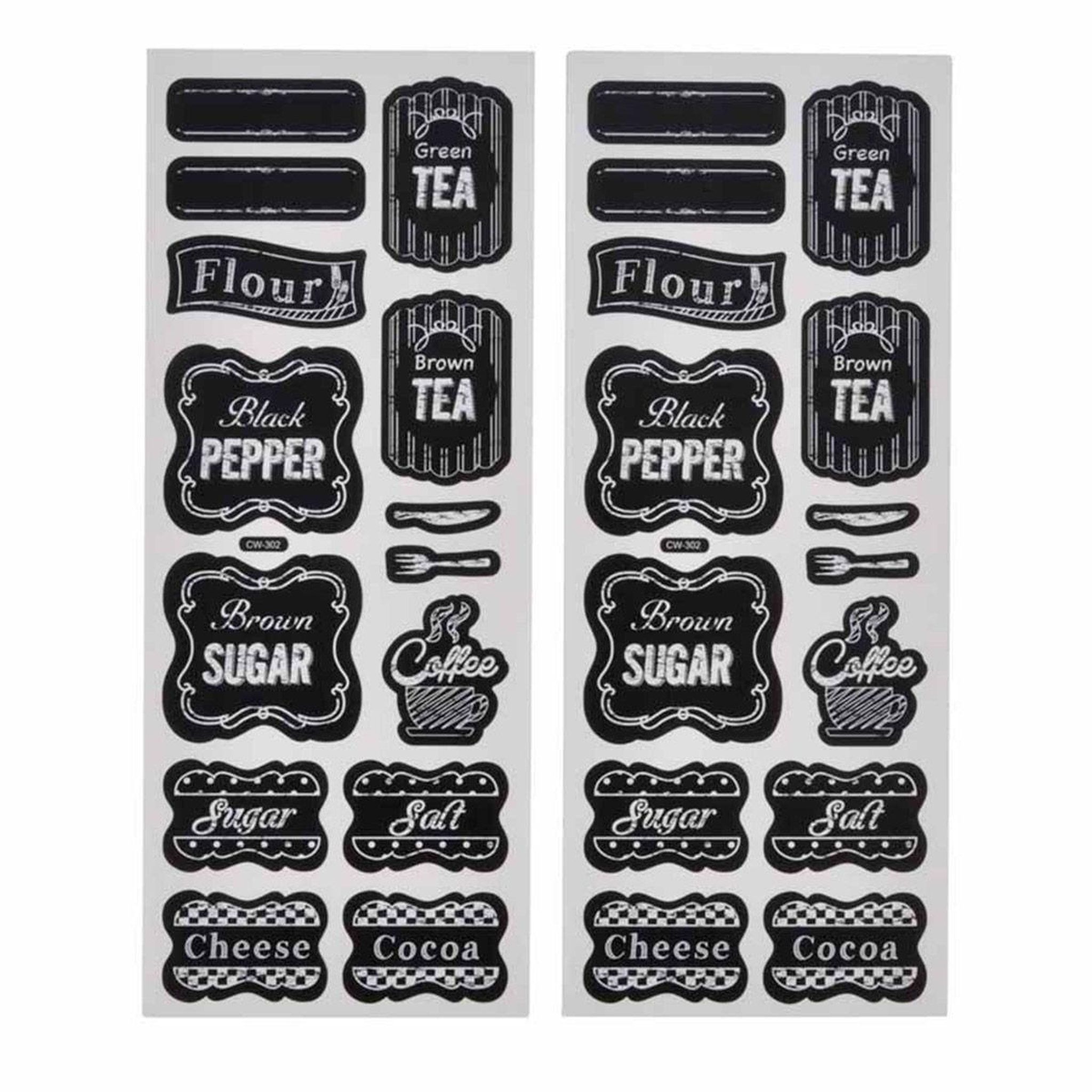 HOMEA Stickers ardoise  cuisine  10x25cm noir