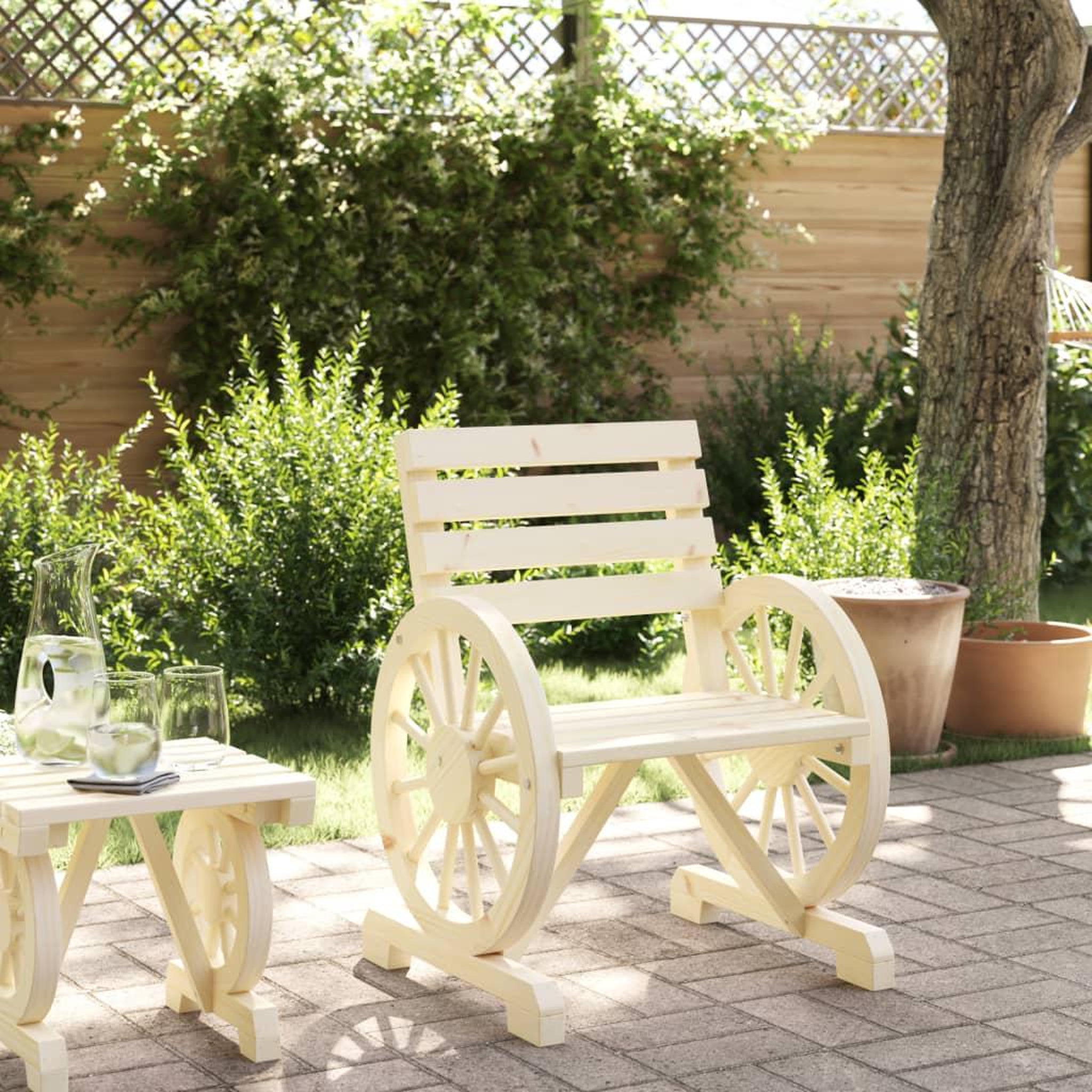 Voir la diapositive 3 : VIDAXL Chaises de jardin Bois de sapin massif