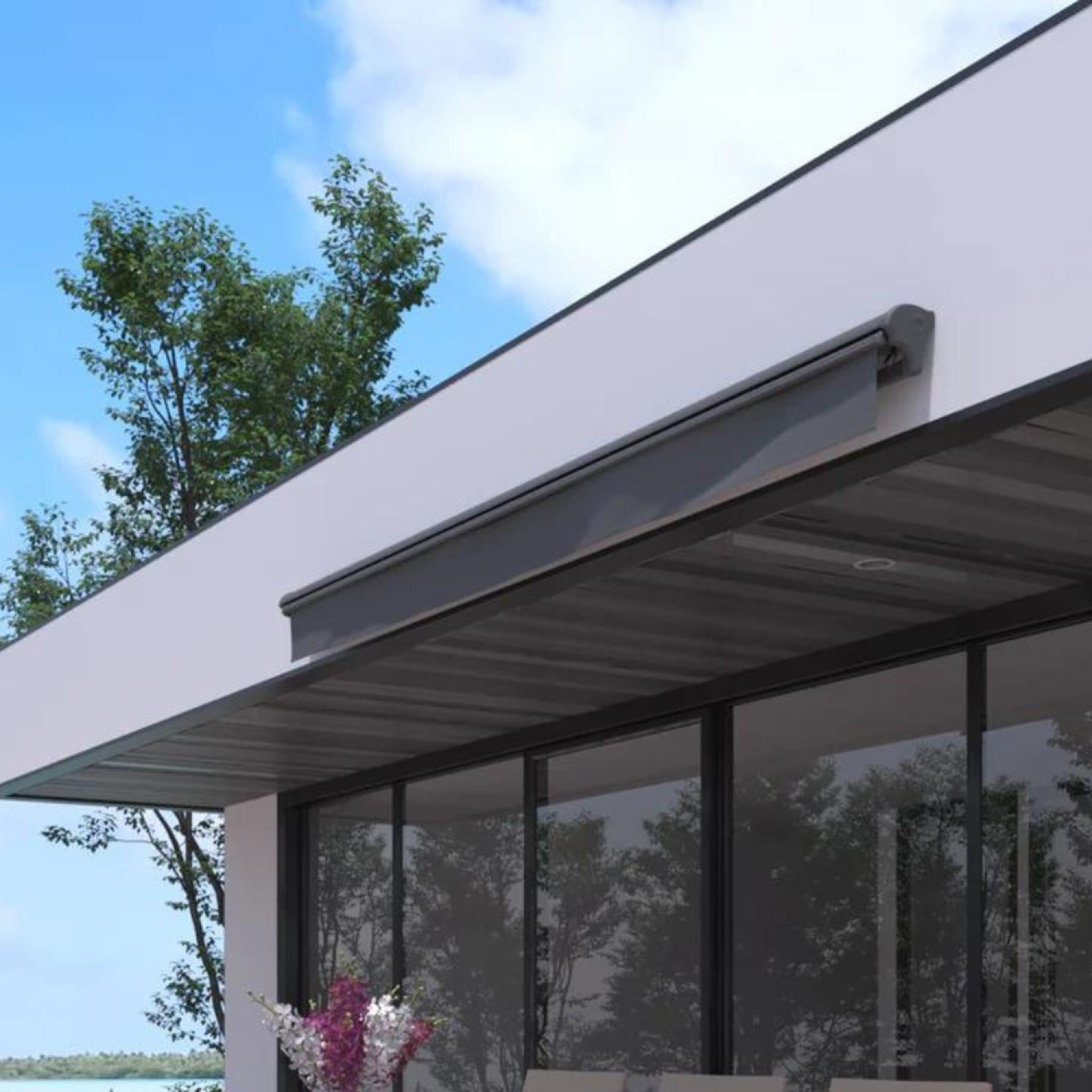 Voir la diapositive 6 : CONCEPT USINE Store banne 3 x 2 m gris pisa