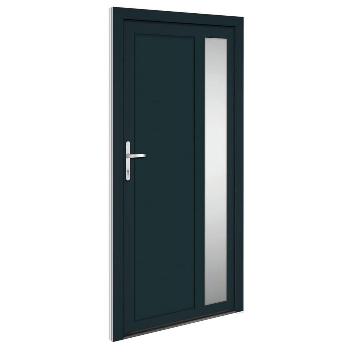 VIDAXL Porte d'entree anthracite 108x208 cm PVC
