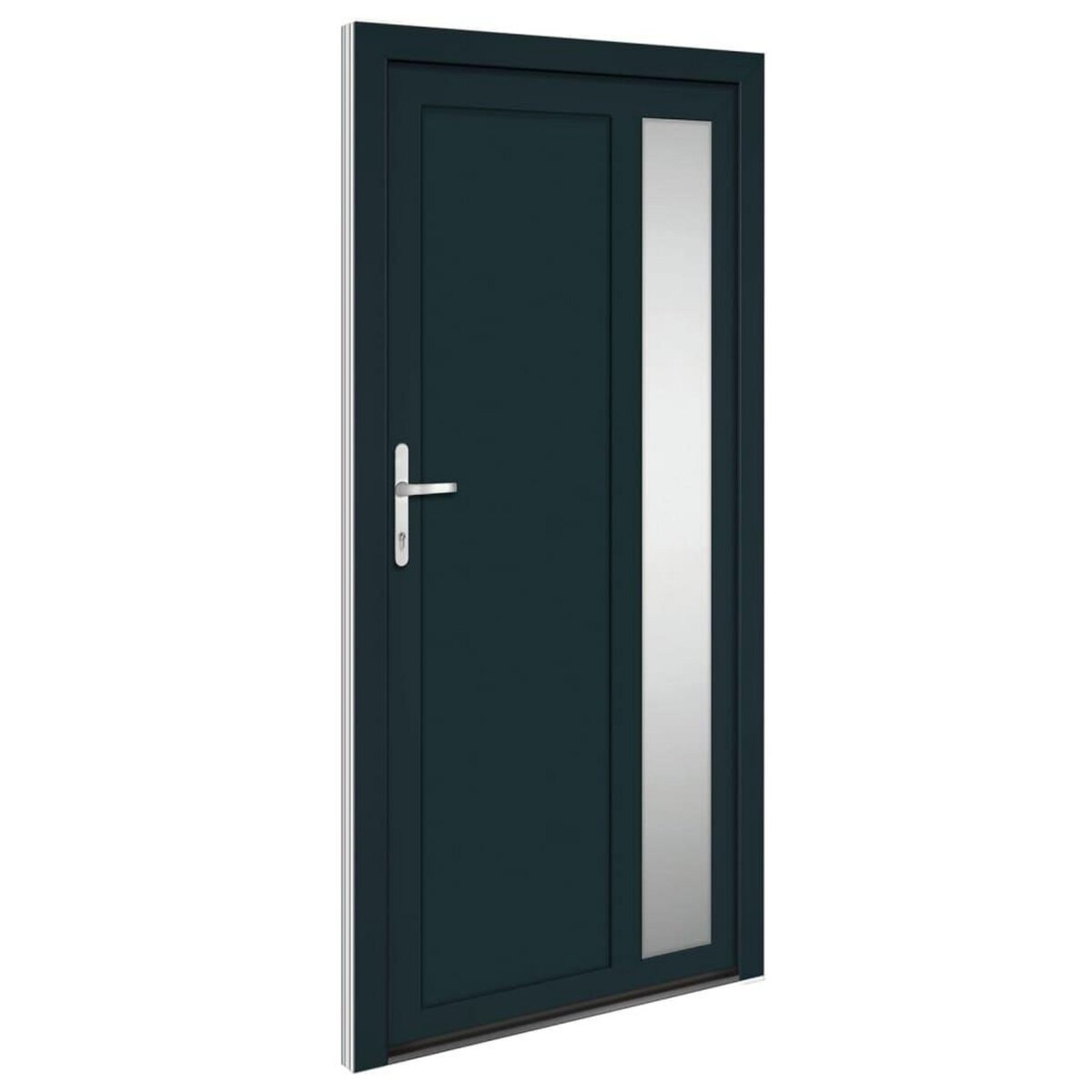 VIDAXL Porte d'entree anthracite 108x208 cm PVC