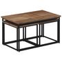 Voir la diapositive 4 : VIDAXL Tables basses gigognes 3 pcs bois massif de teck