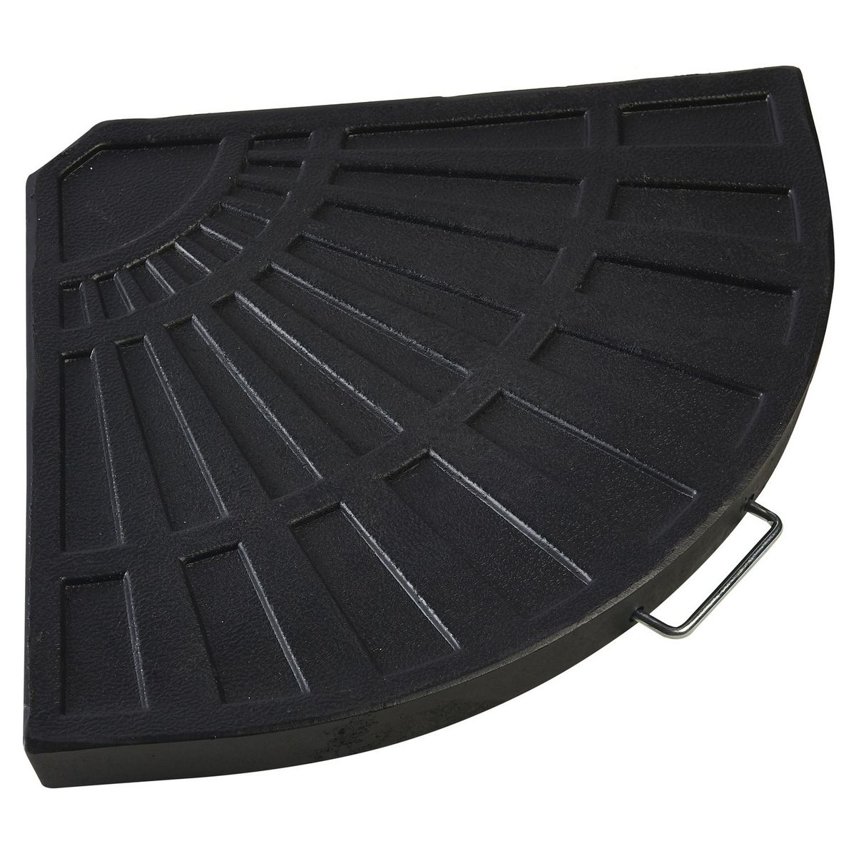 GARDENSTAR Dalle de parasol excentrée - Résine - Noir