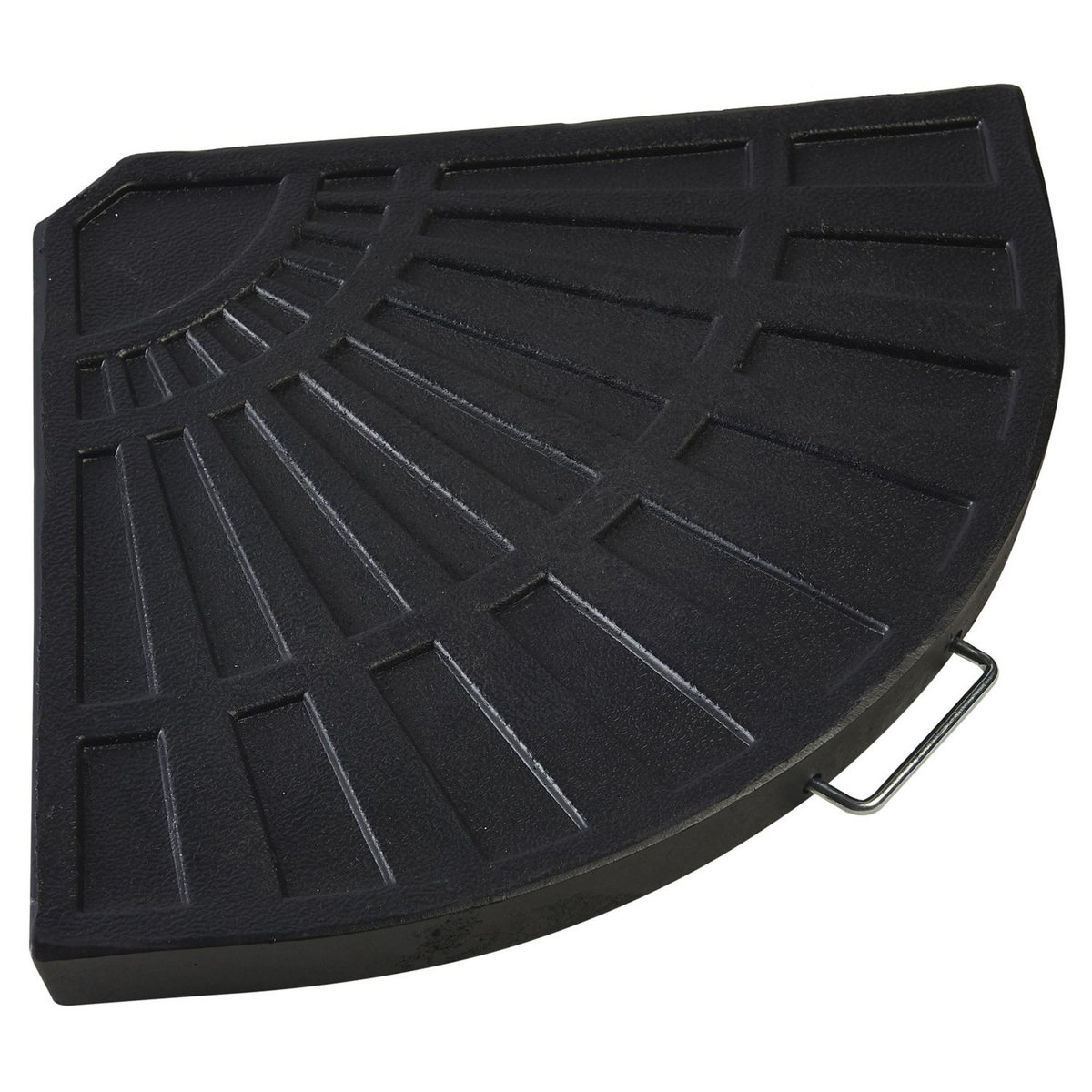 GARDENSTAR Dalle de parasol excentrée - Résine - Noir