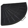 Voir la diapositive 2 : GARDENSTAR Dalle de parasol excentrée - Résine - Noir