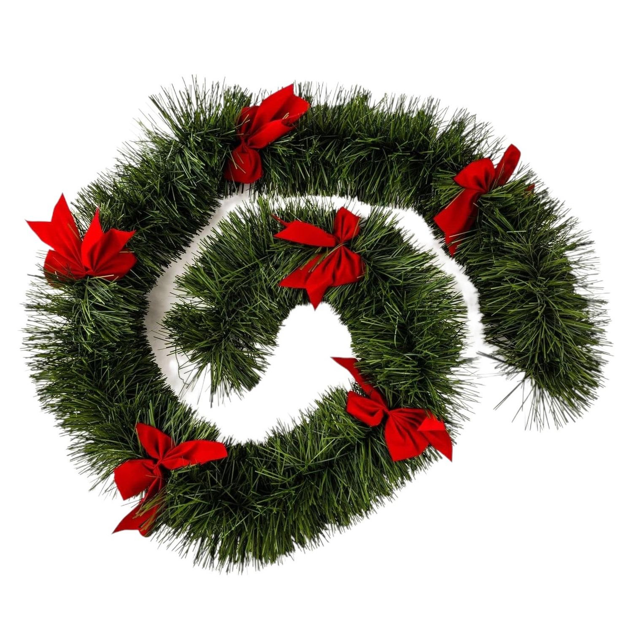 Eden Guirlande de noel boa avec noeuds 6 plis