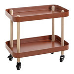 Paris Prix Desserte de Cuisine 2 Niveaux  Yumi  47cm Rouge