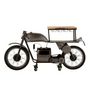 Voir la diapositive 2 : Paris Prix Table de Bar Design  Motocyclette  200cm Gris