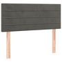 Voir la diapositive 2 : VIDAXL Tete de lit Gris fonce 90x5x78/88 cm Velours