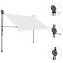 Voir la diapositive 3 : VIDAXL Auvent manuel retractable avec LED 250 cm Creme
