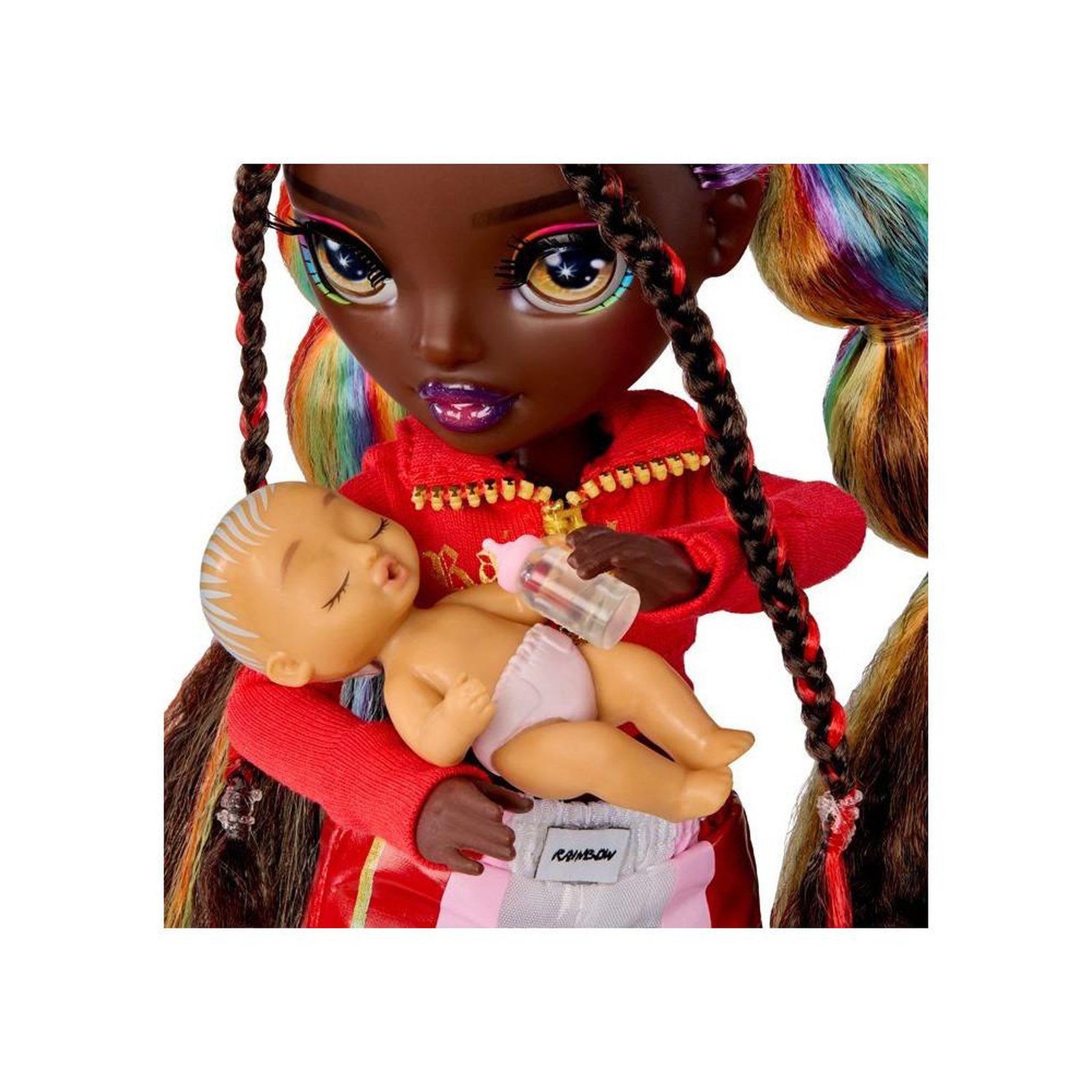 Voir la diapositive 4 : Poupée mannequin Iris Bow Rainbow High Junior High Bestie Babysitters 22 cm multicolore avec accessoires